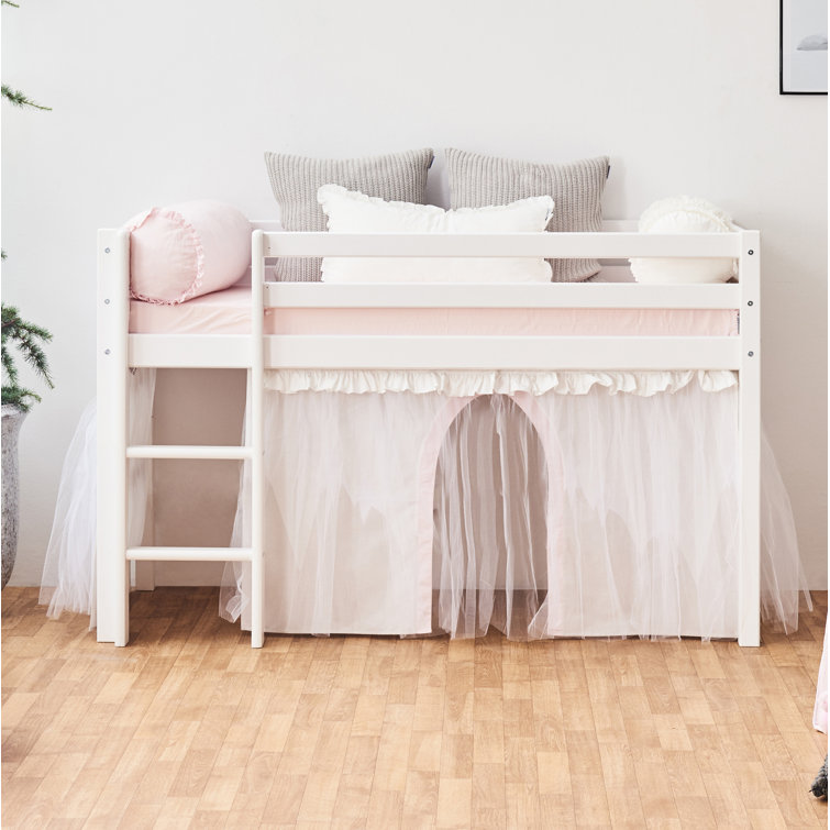 Hoppekids Basic Mid Sleeper Bed with Winter Wonderland Curtain & Reviews Wayfair.co.uk